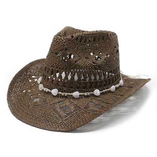 Strohhut Herren und Damen geflochten und ausgefranst Sommerhut Damen und Herren Sonnenhut Strandhut Hawaii Hut - ideal für den Urlaub am Strand Garten oder Sommer Partys von Generic