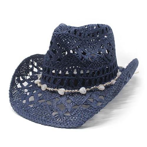 Strohhut Herren und Damen geflochten und ausgefranst Sommerhut Damen und Herren Sonnenhut Strandhut Hawaii Hut - ideal für den Urlaub am Strand Garten oder Sommer Partys von Generic