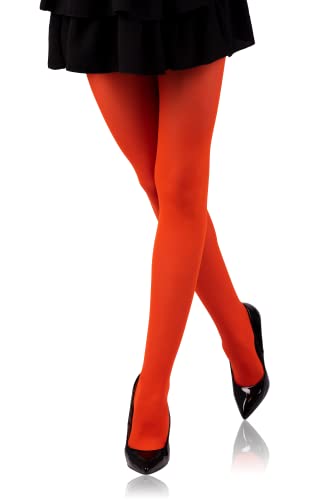 Strumpfhosen Damen 40 D Feinstrumpfhose 40 Denier - Verstärkte Strumpfhose - Stützstrumpfhose - Reißfest - Thermostrumpfhoser (2, Orange) von Generic