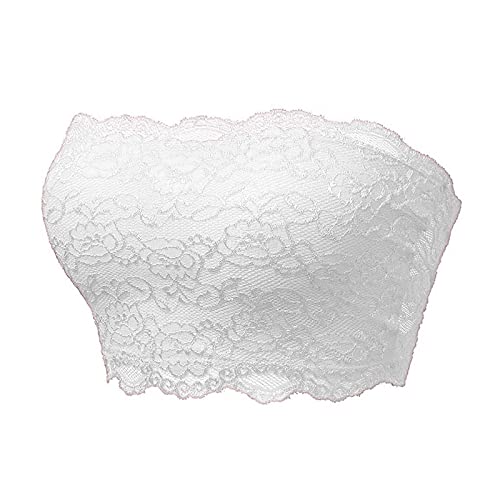 Stück Blumen Spitze Bandeau BHS Dehnbare Trägerlose Spitze Bralette Nahtlose Schlauch BHS für Damen Mädchen von Generic