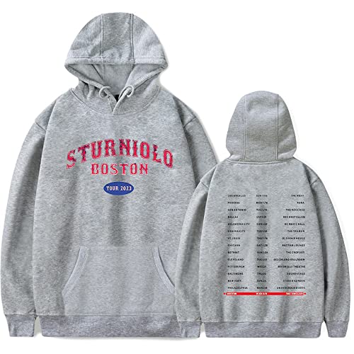 Sturniolo Triplet Merch Hoodie Herren Damen Druck Pullover XXS-4XL, grau, L von Generic