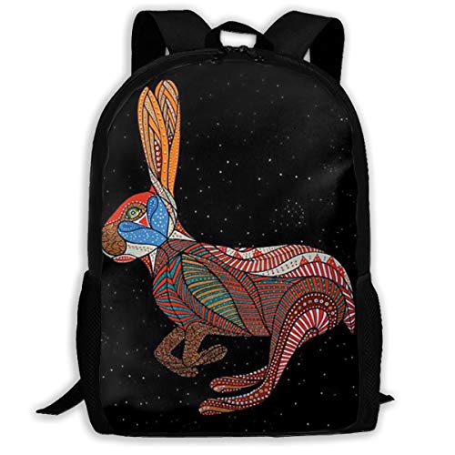 Stylischer Backpack Kaninchen Wanderrucksack Multifunktion Rucksäcke Für Reisen, Universität, Freizeit, 42X32X14Cm von Generic