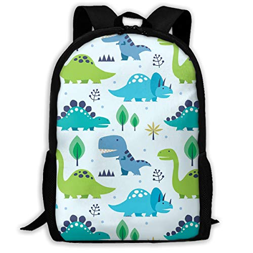 Stylischer Laptoptasche Dinosaurier Wanderrucksack Niedlicher Studentenrucksack Für Job, Freizeit, Reisen, 42X32X14Cm von Generic