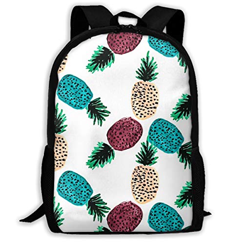 Stylischer Laptoptasche Seltsame Ananas Rucksäcke Multifunktion Wanderrucksack Für Reisen, Wandern, Freizeit, 42X32X14Cm von Generic