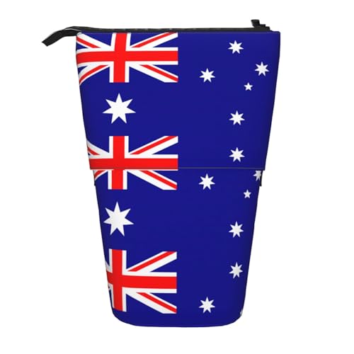 Stylisches Bleistift Beutel Australische Flagge Stifte-Organizer Tragbar Stiftemappe für Kinder College Erwachsener von Generic