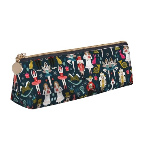 Stylisches Bleistift Tasche Nussknacker-Ballett für Damen, Weihnachtstanz Bleistift Beutel Strapazierfähig Federtasche für Erwachsener Schulsachen Erwachsene von Generic