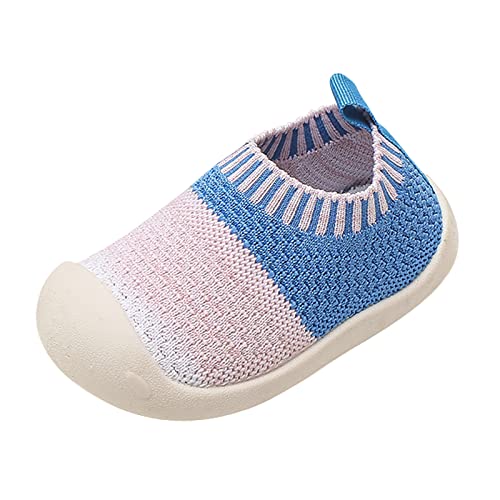 Süße Kinderschuhe Junge Mädchen Wanderschuhe Säuglingsturnschuhe Rutschfeste erste Wanderschuhe Atmungsaktive Netzschuhe 6 9 12 18 Monate Sommerschuhe Damen Ballerina (Sky Blue, 18 Infant) von Generic