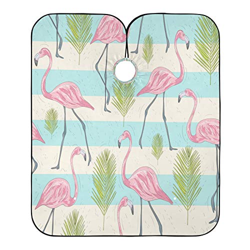 Süßer Flamingo Salon Cape Schmutzabweisend Haarschneideumhang Einstellbar Hairdressing Capes Für Friseur Friseursalon Mädchen 140X168Cm von Generic