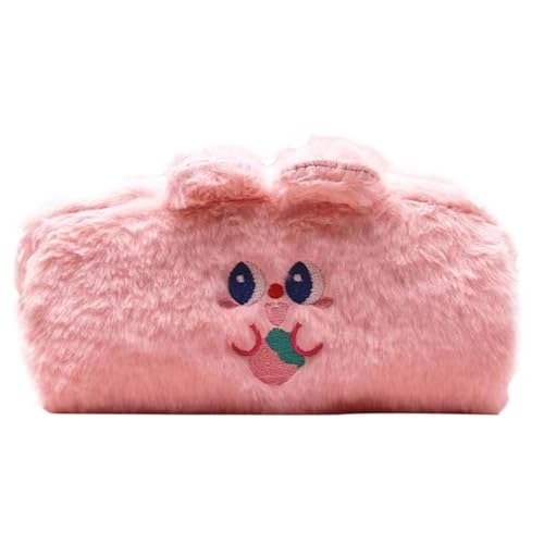Süßes Plüschbären-Federmäppchen,Süßes Federmäppchen aus Plüsch, Weiches Stofftier-Plüsch-Federmäppchen, Aesthetics Bleistifthalter Soft Bear Bleistiftbeutel Make-up-Tasche Plüsch-Bleistiftbeutel für d von Generic
