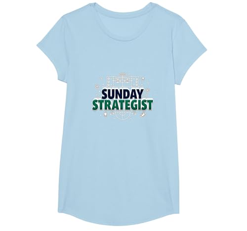 Sunday Strategist: Fantasy Football Herren Spielplan T-Shirt, Girls, Himmelblau, XS Sunday Strategist: Fantasy Football Herren Spielplan T-Shirt, Girls, Himmelblau, XS von Generic