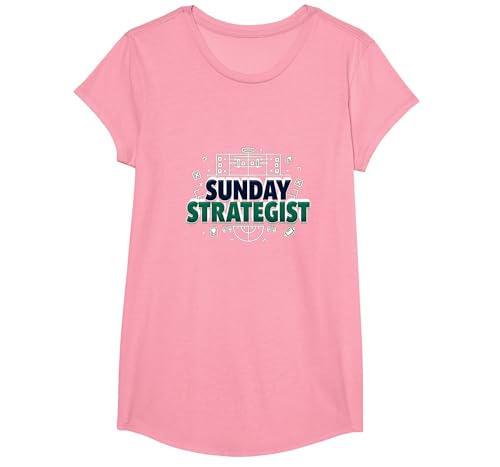Sunday Strategist: Fantasy Football Herren Spielplan T-Shirt, Girls, Rosa, XS Sunday Strategist: Fantasy Football Herren Spielplan T-Shirt, Girls, Rosa, XS von Generic