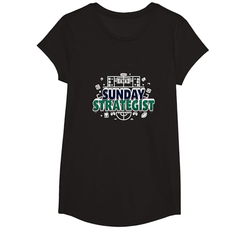 Sunday Strategist: Fantasy Football Herren Spielplan T-Shirt, Girls, Schwarz, XS Sunday Strategist: Fantasy Football Herren Spielplan T-Shirt, Girls, Schwarz, XS von Generic