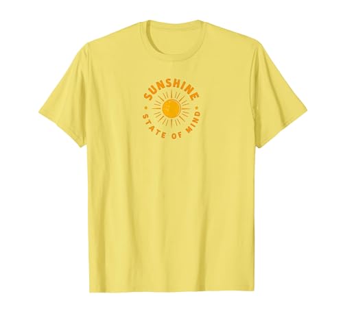 Sunshine State of Mind: Sun Positive Vibes im Retro-Look T-Shirt, Herren, Gelb, L Sunshine State of Mind: Sun Positive Vibes im Retro-Look T-Shirt, Herren, Gelb, L von Generic