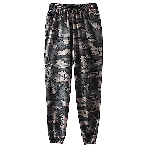 Sweathose Herren Beste Jogginghose Herren Dünne Sommerhose Herren Männer Leinenhose Hemd Kurze Hose Karohosen Herren Sporthose Herren Baumwolle Track Pants Jogginghose Outdoor Cargohose Herren von Generic