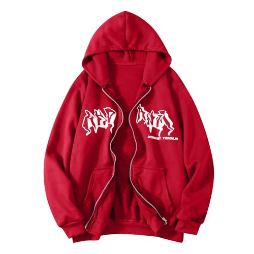 Sweatjacke Herren Zipper Hoodie Y2K Oversized Sweat Jacken Hoody Mit Kapuze Kapuzenpullover Kapuzenjacke Sweatshirt Hoodie Pullover Für Männer Jungen Herren Sweatjacke Herren Zipper Hoodie Y2K Oversized Sweat Jacken Hoody Mit Kapuze Kapuzenpullover Kapuzenjacke Sweatshirt Hoodie Pullover Für Männer Jungen Herren von Generic