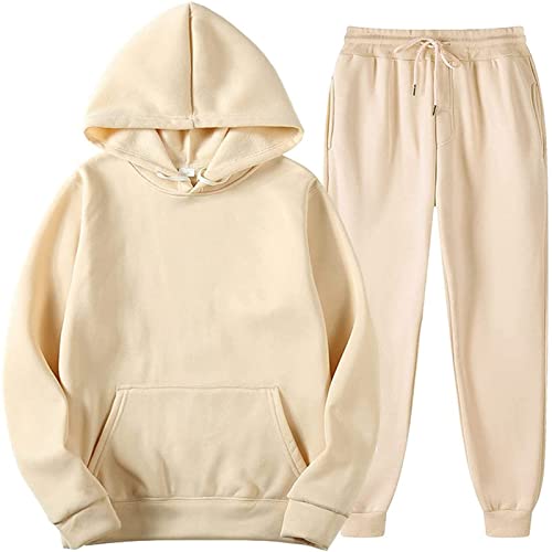 Sweatpants Und Sweatshirt Set Partner Jogginganzug Für Paare Trainingsanzug Herren Beige XXL Sweatpants Und Sweatshirt Set Partner Jogginganzug Für Paare Trainingsanzug Herren Beige XXL von Generic