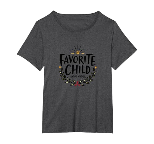 Sweatshirt „Lieblingstochter“ | Gewinner des Favorite Child Award T-Shirt, Damen Große Größen, Anthrazit Meliert, 2X von Generic