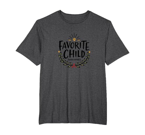 Sweatshirt „Lieblingstochter“ | Gewinner des Favorite Child Award T-Shirt, Herren Große Größen, Anthrazit Meliert, 3X Tall von Generic