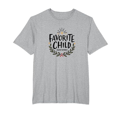 Sweatshirt „Lieblingstochter“ | Gewinner des Favorite Child Award T-Shirt, Herren Große Größen, Grau Meliert, 3X Tall von Generic