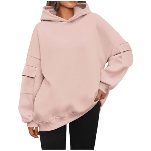 Sweatshirt Damen Einfarbig Hoodie Loose Passform Kapuzenpullover Warmes Autumn Winter Kapuzenpulli Ärmel mit Taschen Basic Bluse Langarm Teenager Mädchen Oberteile Sportshirt Streetwear Sweatshirt Damen Einfarbig Hoodie Loose Passform Kapuzenpullover Warmes Autumn Winter Kapuzenpulli Ärmel mit Taschen Basic Bluse Langarm Teenager Mädchen Oberteile Sportshirt Streetwear von Generic