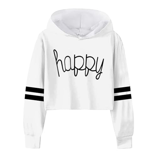 Sweatshirt Kinder Mädchen - Bunt Kinder Sweatshirts Lässige Kapuzenpullover Vintage Harajuku Tops Fashion Bedruckte Rundhalsausschnitt Autumn Winter Oberbekleidung 3-12 Jahre von Generic