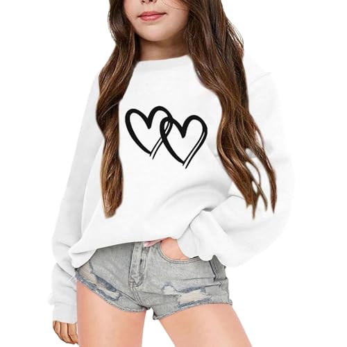 Sweatshirt mit Kapuze Mädchen - Hoodie Pullover Lässige Kapuzenpullover Vintage Harajuku Tops Unisex Kapuzenpullover Süß Cartoon Sweater für Kinder Teenager Mädchen von Generic