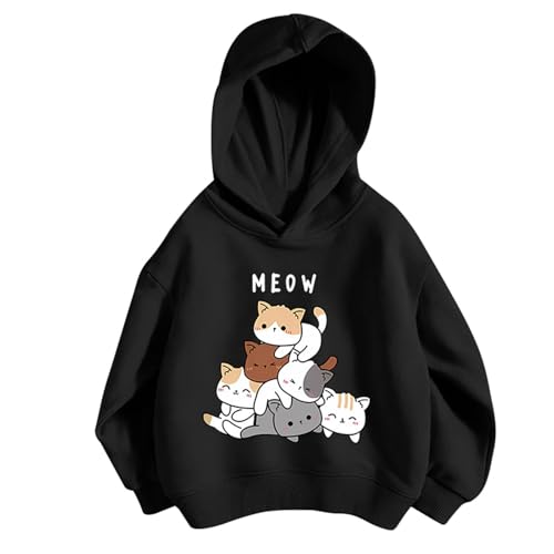 Sweatshirt mit Kapuze Mädchen - Langarm Locker Lässige Kapuzenpullover Kinder Pullover Tops Mode Kuschel Kleidung Kuschel Kapuzenpullover Sweatshirts für Mädche 3-8 Jahre von Generic