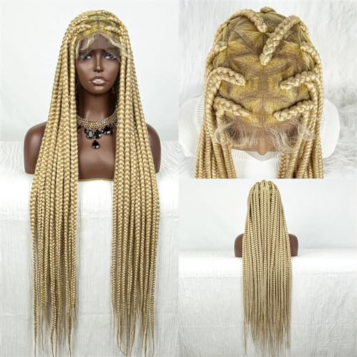 Synthetische Geflochtene Vollspitzenperücke Cornrow-Spitzenperücke Twist-Braid-Perücke Für Schwarze Frauen Box-Braid-Spitzenfrontperücke Synthetische Geflochtene Vollspitzenperücke Cornrow-Spitzenperücke Twist-Braid-Perücke Für Schwarze Frauen Box-Braid-Spitzenfrontperücke von Generic
