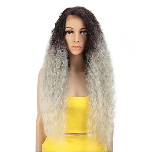 Synthetische Spitze Front Ombre Blonde Perücke 30 Zoll 13X4 Perücke Lange gewellte Spitzenperücken für Frauen Synthetische Spitze Front Perücke Synthetische Spitze Front Ombre Blonde Perücke 30 Zoll 13X4 Perücke Lange gewellte Spitzenperücken für Frauen Synthetische Spitze Front Perücke von Generic