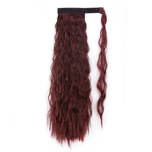 Synthetisches Haar, 22 Bis 34 Zoll, Langer, Gerader Pferdeschwanz, Umwickelter Pferdeschwanz, Clip-In-Haarverlängerung, Schwarzes Haarteil, Kopfbedeckung Synthetisches Haar, 22 Bis 34 Zoll, Langer, Gerader Pferdeschwanz, Umwickelter Pferdeschwanz, Clip-In-Haarverlängerung, Schwarzes Haarteil, Kopfbedeckung von Generic