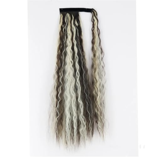 Synthetisches Haar, 22 Bis 34 Zoll, Langer, Gerader Pferdeschwanz, Umwickelter Pferdeschwanz, Clip-In-Haarverlängerung, Schwarzes Haarteil, Kopfbedeckung von Generic