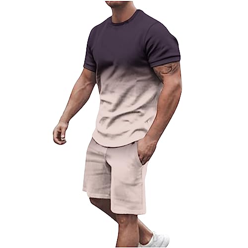 T Shirt Set Herren Sommer Kurzarm Outfit Baumwolle Passform Sport Set Workout Hawaii Kostüm Regular Fitness Freizeitanzug Sportstyle Jogginganzug Casual Herrenanzug T Shirt Set Herren Sommer Kurzarm Outfit Baumwolle Passform Sport Set Workout Hawaii Kostüm Regular Fitness Freizeitanzug Sportstyle Jogginganzug Casual Herrenanzug von Generic