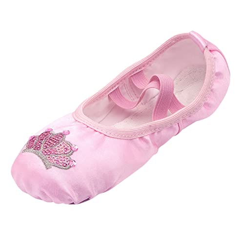 TDEOK Mädchen Sneaker 37 Warm Dance Ballett Performance Indoor Schuhe Yoga Tanzschuhe Schwarz Sneaker Damen (Pink, 31 Little Child) von Generic