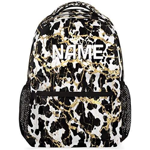 Tagesrucksack Abstrakte Kunst Marmorierung Benutzerdefinierte Marmorierung Druck Personalisiert Rucksack Classic Schultaschen Unisex Schulrucksack Für Reisen Teenageralter Hochschule 29X40CM von Generic