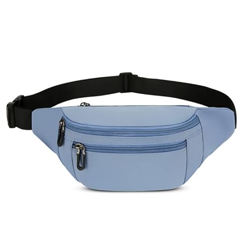 Taille Taschen für Frauen Oxford Freizeit Einfarbig Schulter Crossbody Tasche Brusttasche All-Match Messenger Gürtel Taschen, blau von Generic