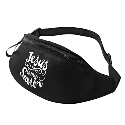 Taillentasche Jesus Ist Mein Retter Atmungsaktiv Umhängetaschen Mode Brusttasche Für Outdoor Damen Aktivitäten 14X35Cm von Generic