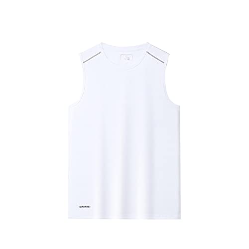 Tank Top Herren, Achselshirts Sport Ärmelloses Shirt Unterhemd Fitness Sleeveless Tshirt für Running Jogging Gym(White,8XL) von Generic