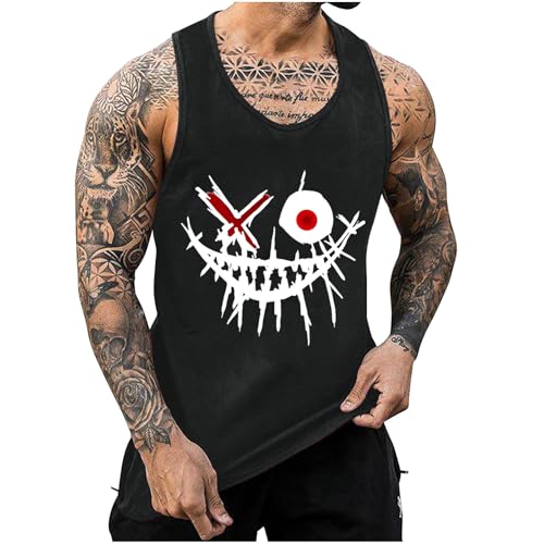 Tank Top Herren Mode Tanktop Sommer Muskelshirts Fashion Achselshirt Freizeit Trägershirt Y2k Ärmellose Tshirt Sport Axelshirt Dünner Herren-Unterhemden Warehouse Deal Schwarz XL Tank Top Herren Mode Tanktop Sommer Muskelshirts Fashion Achselshirt Freizeit Trägershirt Y2k Ärmellose Tshirt Sport Axelshirt Dünner Herren-Unterhemden Warehouse Deal Schwarz XL von Generic