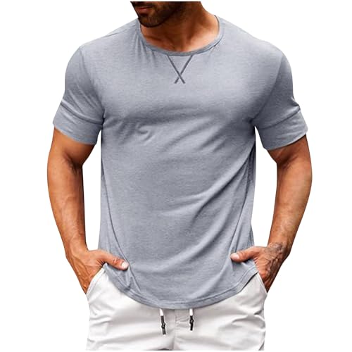 Tank Top Herren Sport Tanktop Sommer Männer Muskelshirts Ärmelloses Gym Achselshirt Bodybuilding Trägershirt Fitness Funktionsunterhemd Atmungsaktive Stretch Tankshirt Tages Grau L von Generic