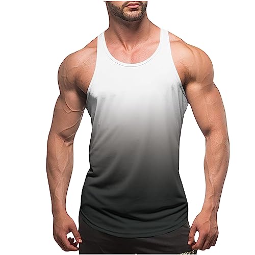 Tank Top Herren Tanktop Sommer Muskelshirt Sport Tanktops Freizeit Trägershirt Bunte Muskelshirts Ärmellose Shirt Leichte Axelshirt Bequeme Unterhemd Deals of The Day Weiß Tank Top Herren Tanktop Sommer Muskelshirt Sport Tanktops Freizeit Trägershirt Bunte Muskelshirts Ärmellose Shirt Leichte Axelshirt Bequeme Unterhemd Deals of The Day Weiß von Generic