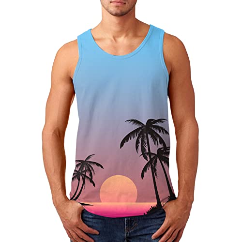 Tank Top Herren: Weiss Sport 5XL Lang Axelshirt Tank Top Locker Baumwolle Sommer Stretch Unterhemd Unterhemden Bauchweg 3XL Ärmellose Weit Oversized Muskelshirts Tanktop von Generic