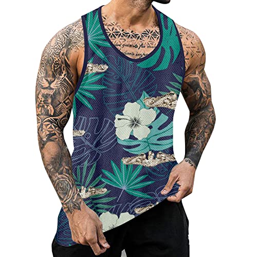 Tank Tops Herren Tanktop Tankshirt T-Shirt mit Print Unterhemden Ärmellos Weste Muskelshirt Tank top Herren Sommer Blumen Beach Hawaii Hemd Männer Fitness Bodybuilding Work Out Tops Tank Tops Herren Tanktop Tankshirt T-Shirt mit Print Unterhemden Ärmellos Weste Muskelshirt Tank top Herren Sommer Blumen Beach Hawaii Hemd Männer Fitness Bodybuilding Work Out Tops von Generic