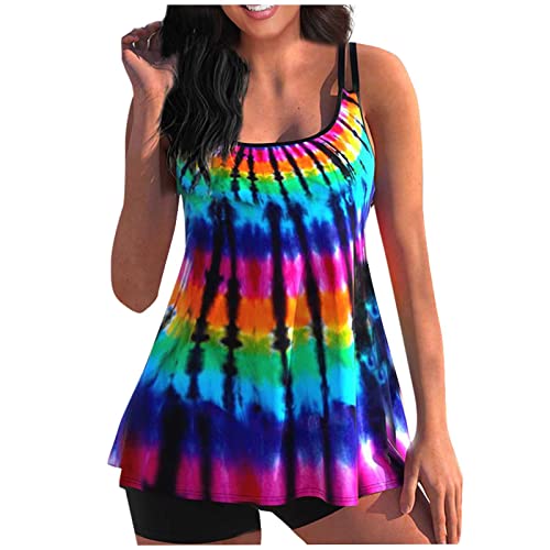 Tankini Damen Bauchweg Große Größen Badeanzüge Tankini Damen mit Shorts Zweiteiliger Bademode Tankinis für Damen Schwimmanzug Strandmode Sportlich Gepolstert Tankini Damen Bauchweg Große Größen Badeanzüge Tankini Damen mit Shorts Zweiteiliger Bademode Tankinis für Damen Schwimmanzug Strandmode Sportlich Gepolstert von Generic