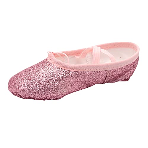 Tanzschuhe Mädchen - Ballettschuhe Mädchen Hallenschuhe Sneaker Kinderschuhe Komfortabel Tanzschuhe Weichen Sohle Ballett Indoor Dance Schuhe Performance Tanzschuhe Sneaker von Generic