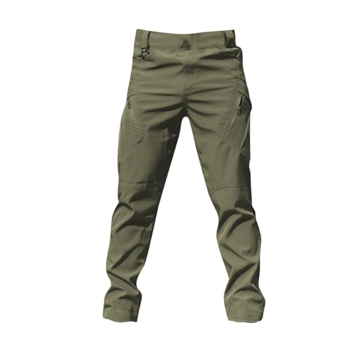 Tarnkleidung Herren Arbeitshosen Männer Herren Taktische Militär Hose Wasserdicht Arbeit Cargohose Ranger Hose Für Outdoor-Erkundung Wandern（02-Armeegrün，XXL） von Generic