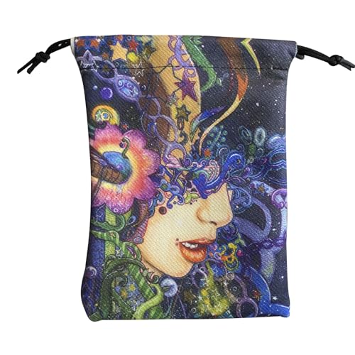 Tarottasche - Spirituelle Symboltasche | Mutter Erde - Stoffbeutel mit Mondphase - Esoterische Aufbewahrungsverpackung für Kristalle, Schmuck, Geschenk, Tarot und Runen, FHR58, Refer to Tarottasche - Spirituelle Symboltasche | Mutter Erde - Stoffbeutel mit Mondphase - Esoterische Aufbewahrungsverpackung für Kristalle, Schmuck, Geschenk, Tarot und Runen, FHR58, Refer to von Generic