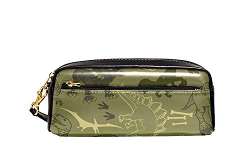 Tasche Camouflage Dinosaurier Fledermaus Und Knochen Pencil Case Mit Reißverschluss Bleistifttasche Große Kapazität Federmappe Für Schule Mädchen Schulsachen von Generic