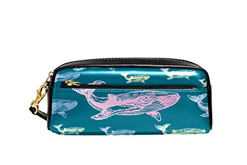 Tasche Walfarbenes Muster Stiftemappe Tragbar Stifthalter Stylisches Make-Up Tasche Für Erwachsener Unisex Mädchen von Generic