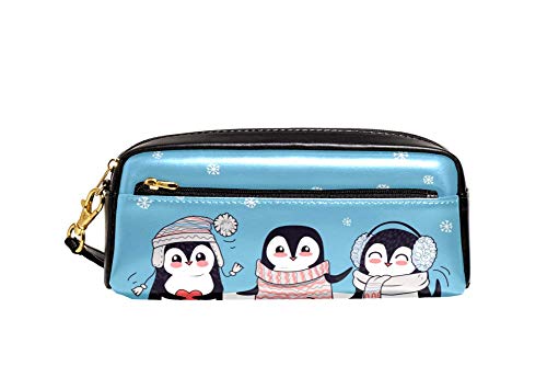 Tasche Wintermütze Schal Pinguine Make-Up Tasche Große Kapazität Briefpapier Tasche Tragbar Federmappe Für Schulsachen Student College-Studenten von Generic