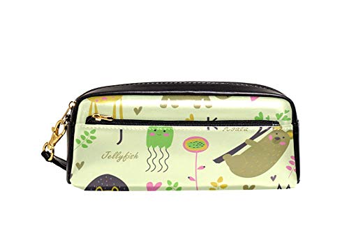 Tasche Zootiere-Alphabet Make-Up Tasche Mit Reißverschluss Bleistift Beutel Strapazierfähig Stiftetasche Griff Für Büro Mädchen College von Generic